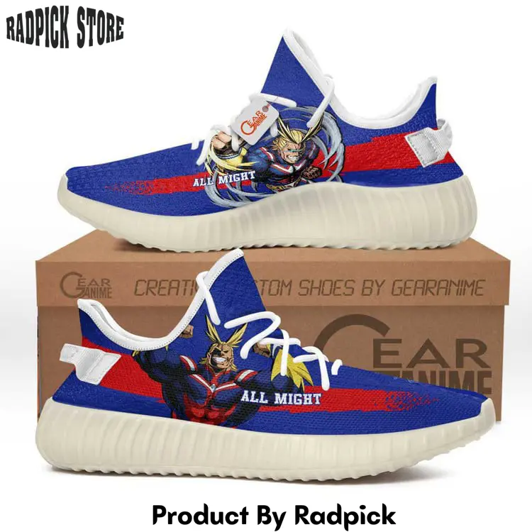 All might yeezy shoes anime sneakers  rp101010